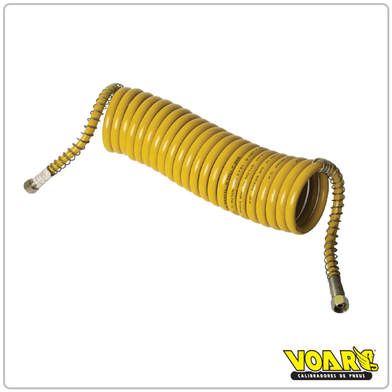 MANGUEIRA ESPIRAL - AMARELA (FREIO)