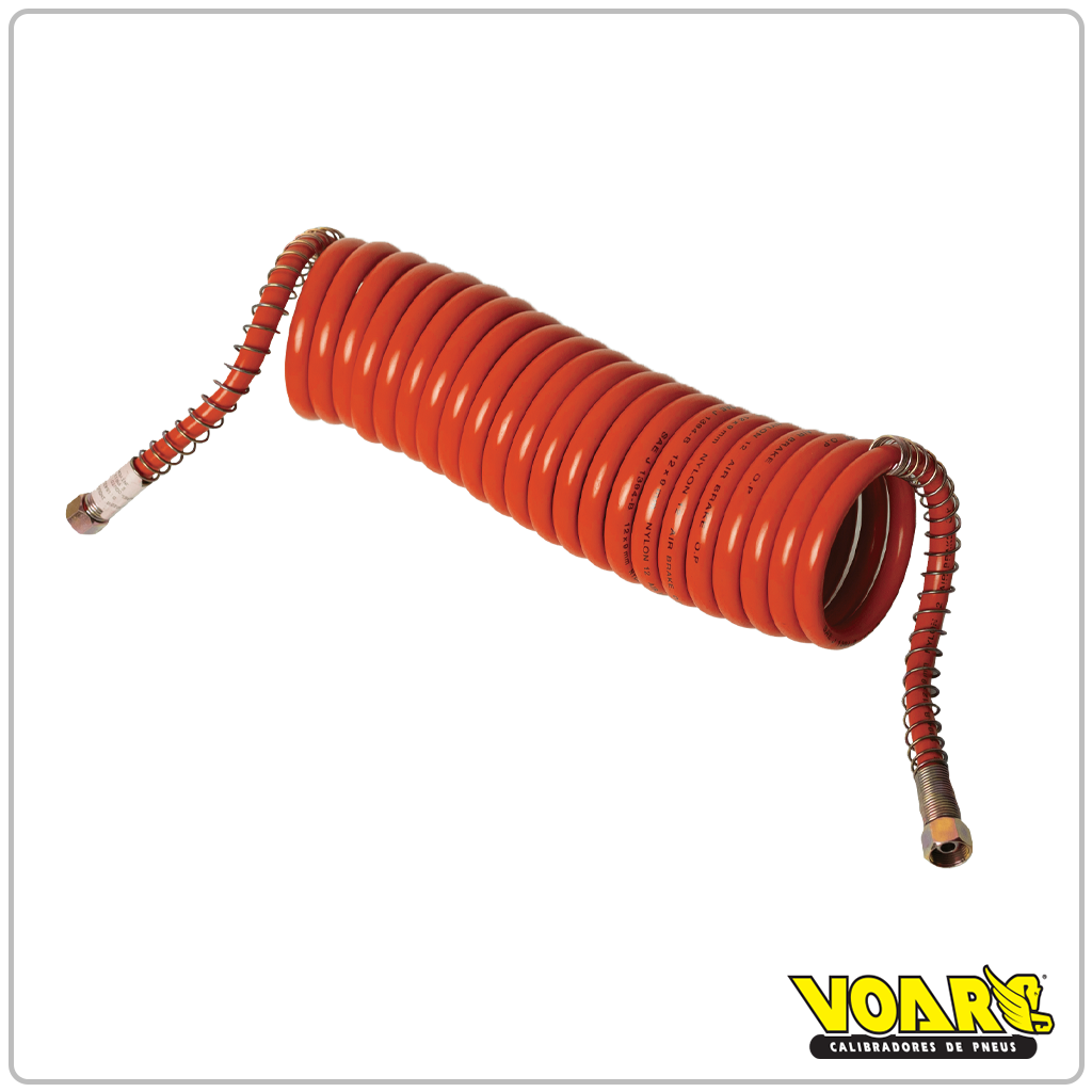 MANGUEIRA ESPIRAL - VERMELHA (FREIO)