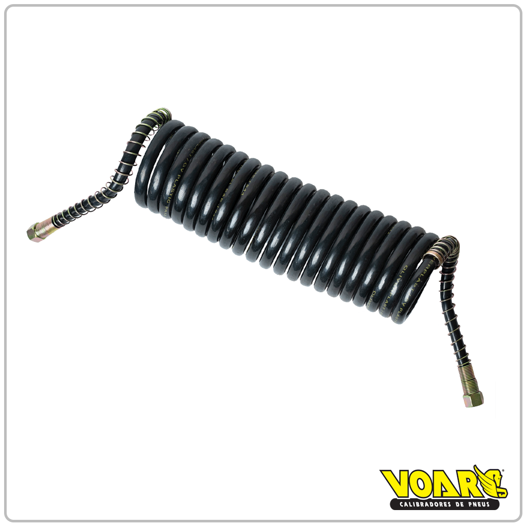 MANGUEIRA ESPIRAL - PRETA (FREIO)